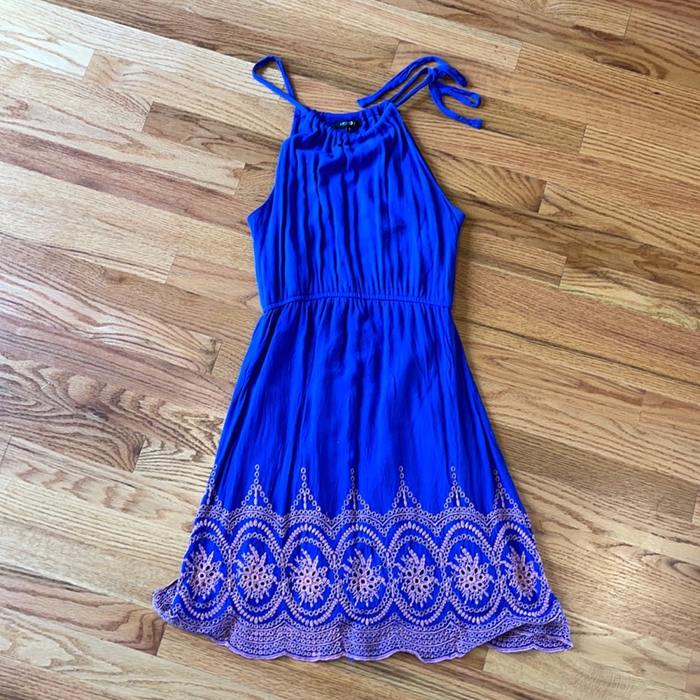 Periwinkle Eyelet Dress